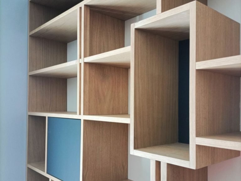 Bibliothèque sur mesure menuisier Vannes
