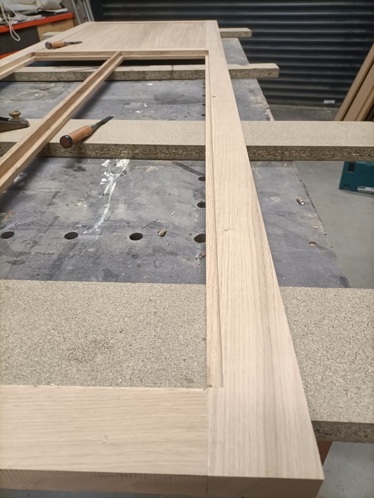fabrication atelier porte chene