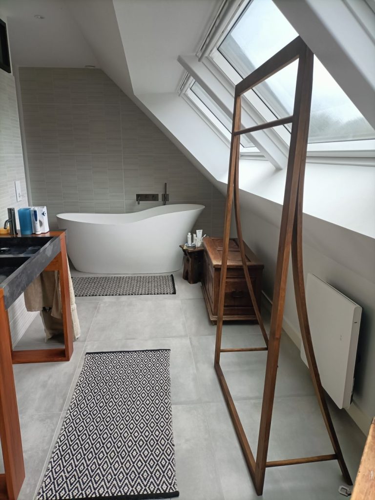 décoration salle de bain portant