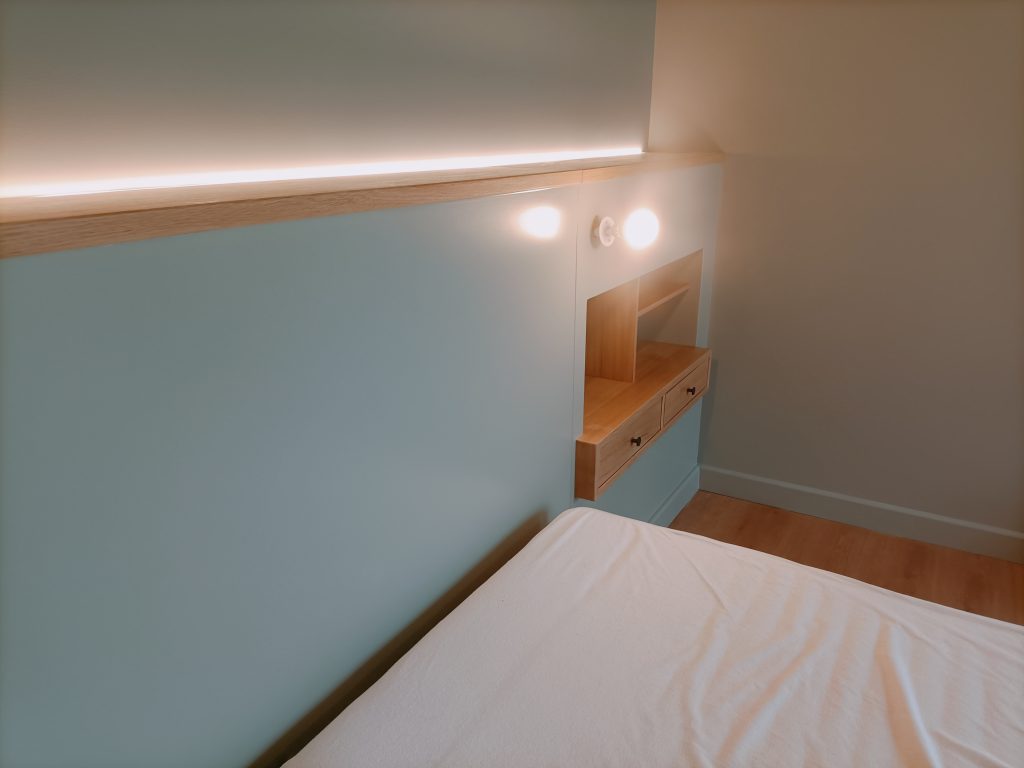 tete de lit eclairage led