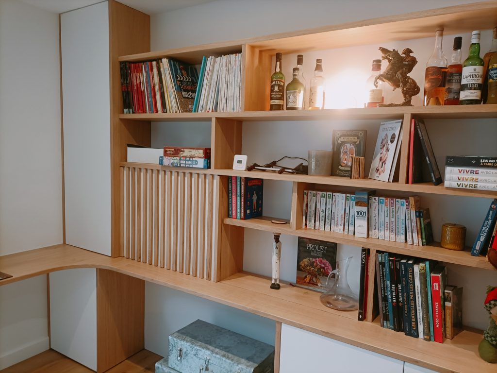 claustra coulissant etagere