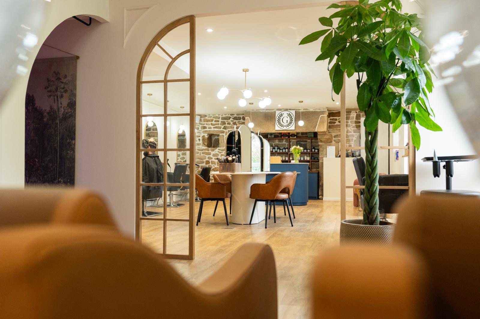 agencement salon coiffure