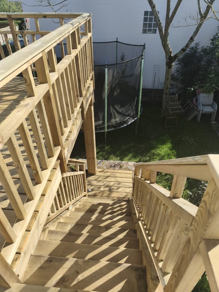 escalier pin vannes