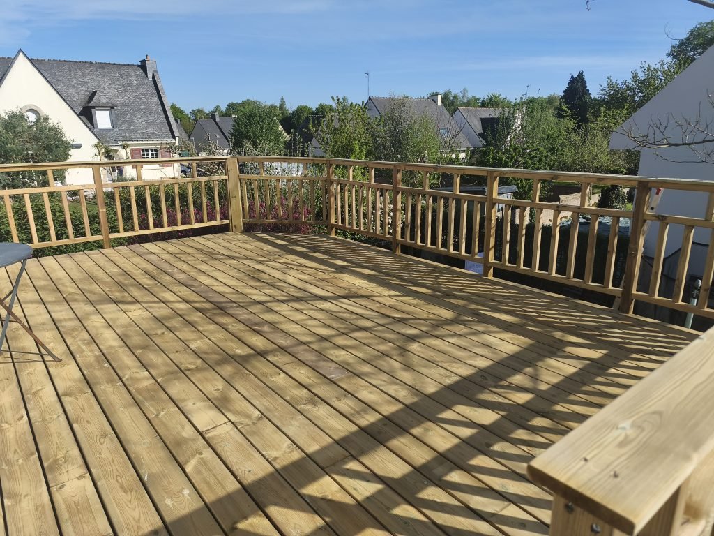 platelage terrasse pilotis